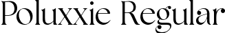 Poluxxie Regular font - poluxxie.ttf