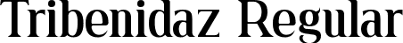 Tribenidaz Regular font - tribenidaz.ttf