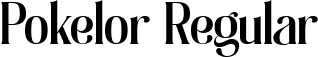 Pokelor Regular font - Pokelor.ttf