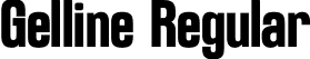 Gelline Regular font - gelline.otf