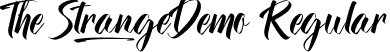 The Strange Demo Regular font - TheStrangeDemoRegular.ttf