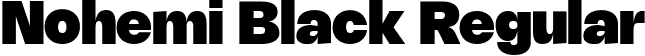 Nohemi Black Regular font - Nohemi-Black.ttf