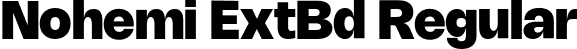 Nohemi ExtBd Regular font - Nohemi-ExtraBold.otf