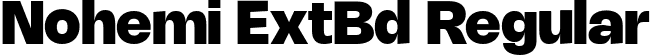 Nohemi ExtBd Regular font - Nohemi-ExtraBold.ttf