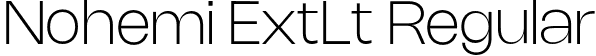 Nohemi ExtLt Regular font - Nohemi-ExtraLight.otf