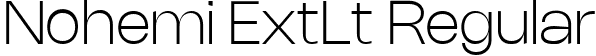 Nohemi ExtLt Regular font - Nohemi-ExtraLight.ttf