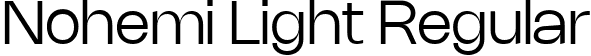 Nohemi Light Regular font - Nohemi-Light.ttf