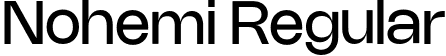 Nohemi Regular font - Nohemi-Regular.otf