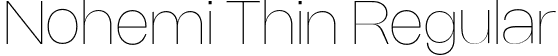 Nohemi Thin Regular font - Nohemi-Thin.otf