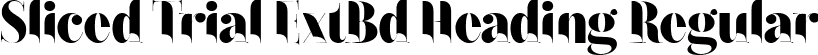 Sliced Trial ExtBd Heading Regular font - SlicedTrial-ExtraBoldHeading.ttf