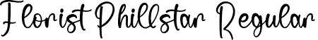 Florist Phillstar Regular font - Florist-Phillstar.otf