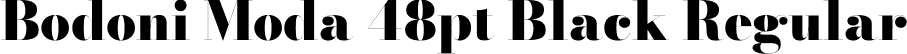 Bodoni Moda 48pt Black Regular font - BodoniModa_48pt-Black.ttf