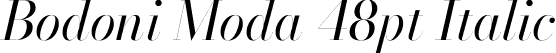 Bodoni Moda 48pt Italic font - BodoniModa_48pt-Italic.ttf