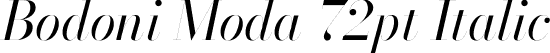 Bodoni Moda 72pt Italic font - BodoniModa_72pt-Italic.ttf