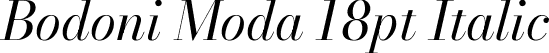 Bodoni Moda 18pt Italic font - BodoniModa_18pt-Italic.ttf