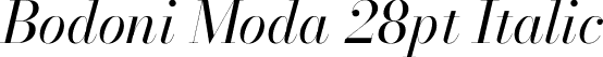 Bodoni Moda 28pt Italic font - BodoniModa_28pt-Italic.ttf