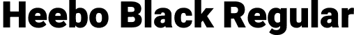 Heebo Black Regular font - Heebo-Black.ttf