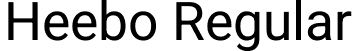 Heebo Regular font - Heebo-Regular.ttf