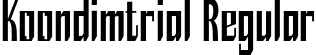 Koondimtrial Regular font - Koondimtrial.otf