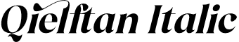 Qielftan Italic font - Qielftan-Italic.otf