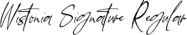 Wistonia Signature Regular font - wistonia-signature.ttf