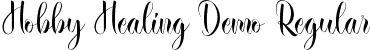 Hobby Healing Demo Regular font - HobbyHealingDemoRegular.ttf