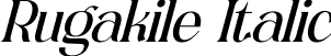 Rugakile Italic font - Rugakile-Italic.otf