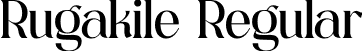 Rugakile Regular font - Rugakile.otf