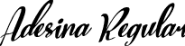 Adesina Regular font - Adesina.ttf