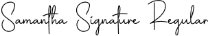 Samantha Signature Regular font - Samantha-Signature.otf