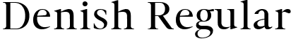 Denish Regular font - denishdemoregular-rgbl8.ttf