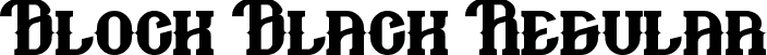 Block Black Regular font - BlockBlack.ttf