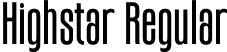 Highstar Regular font - highstar.otf