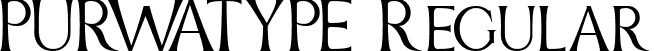 PURWATYPE Regular font - purwatype-l36be.ttf