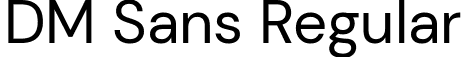 DM Sans Regular font - DMSans-Regular.ttf