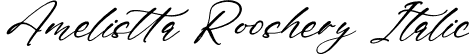 Amelistta Rooshery Italic font - Amelistta-Rooshery-Italic.otf