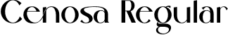 Cenosa Regular font - cenosa.otf