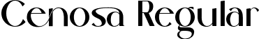 Cenosa Regular font - cenosa.ttf