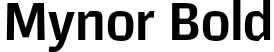 Mynor Bold font - Mynor-Bold.otf