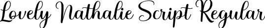 Lovely Nathalie Script Regular font - Lovely-Nathalie.ttf