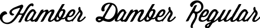 Hamber Damber Regular font - HamberDamber.ttf