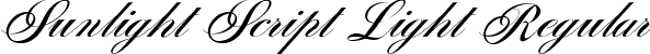 Sunlight Script Light Regular font - Sunlight-Script-Light.ttf