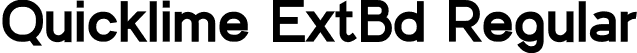 Quicklime ExtBd Regular font - Quicklime-ExtraBold.otf