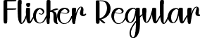 Flicker Regular font - Flicker.ttf