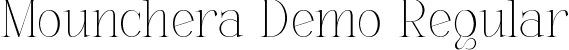 Mounchera Demo Regular font - mouncherademo-yz6oo.ttf