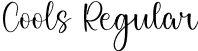 Cools Regular font - Cools.otf