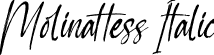 Molinattess Italic font - Molinattess-Italic.otf