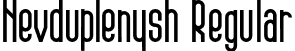 Nevduplenysh Regular font - Nevduplenysh-Regular.otf