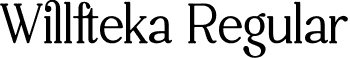 Willfteka Regular font - willfteka-k7o4o.otf