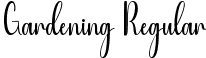 Gardening Regular font - gardening-7blzv.ttf